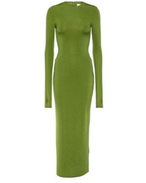 Alex Perry Crystal-Embellished Jersey Maxi Dress - Green