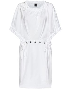 Pinko Poplin Mini Dress - White