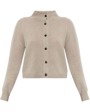 Lisa Yang Zirelle Mock-Neck Cardigan - Natural