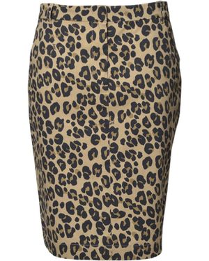 Aspesi Leopard-Print Skirt - Multicolour