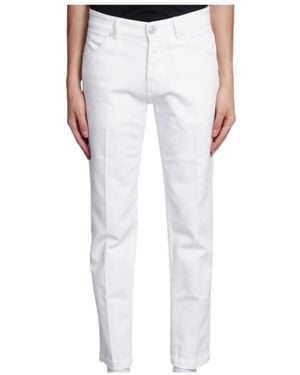 Pt Pantaloni Mid-Rise Skinny Jeans - White