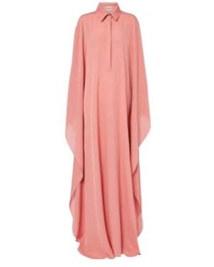 Elie Saab Pleated Detail Gown - Pink