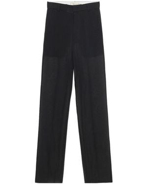 Blumarine See Through Georgette Trousers - Black