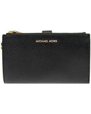 Michael Kors Michael Logo Plaque Zipped Wallet - Black