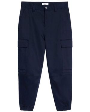 Ami Paris Straight-Leg Cargo Pants - Blue