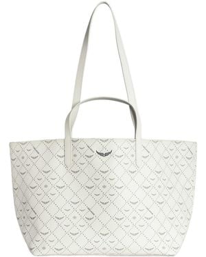 Zadig & Voltaire Z Shopper Xl Monogram Shoulder Bag - White