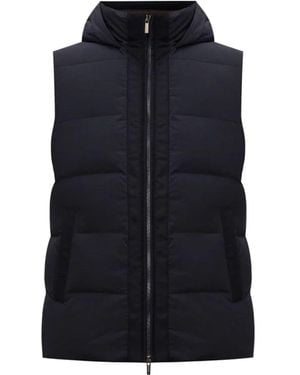 Peserico Hooded Padded Jacket - Blue