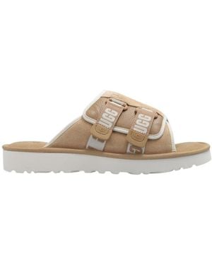 UGG Goldencoast Strap Slides - White