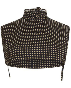 Philosophy Di Lorenzo Serafini Polka-Dot Crop Top - Brown