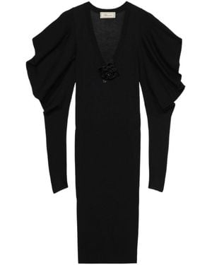 Blumarine Long-Sleeved Dress - Black