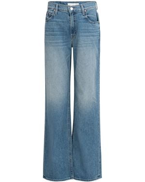 Mother The Spinner Zip Sneak Jeans - Blue