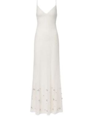 Roland Mouret Beaded Embellished Gown - White