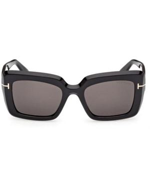 Tom Ford Eyewear Rectangular Frame Sunglasses - Multicolour