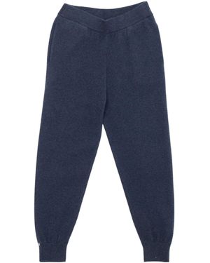 Extreme Cashmere Elastic Waist Joggers - Blue