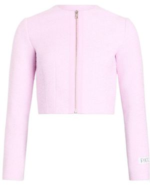 Patou Cotton-Blend Tweed Jacket - Pink