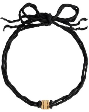 Balenciaga Nano Ribbon Bb Choker - Black