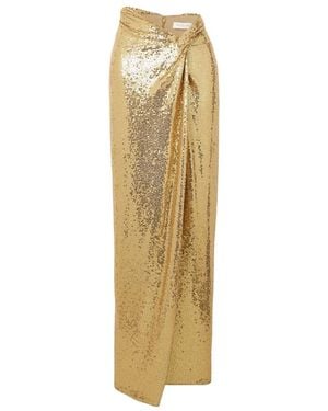 Michael Kors Collection Logo Skirt - Metallic