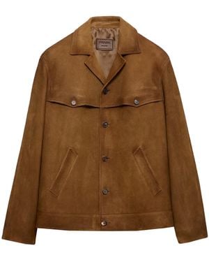 Prada Leather Jacket - Brown
