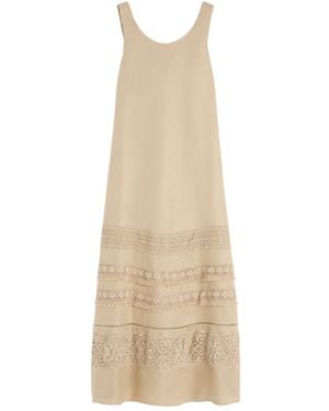 Max Mara Long Linen Dress - Natural