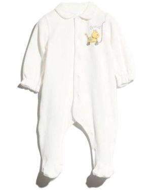 Gucci Cat Print Peter Pan Collar One-Piece - White