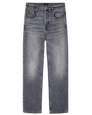 Anine Bing Kate Washed-Effect Jeans - Grey