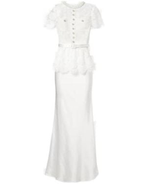 Self-Portrait Versatile And Simple Evening Dress - White