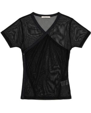 Paloma Wool Olimpia Mesh T-Shirt - Black