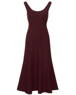 Roland Mouret Strapless Mid-Length Dress - Purple