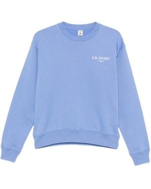 Sporty & Rich Long-Sleeve Sweatshirt - Blue