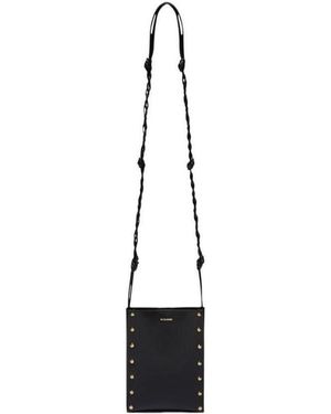 Jil Sander Stud Embellished Shoulder Bag - White