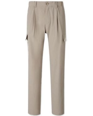 Herno Resort Stretch Comfort Cargo Pants - Gray