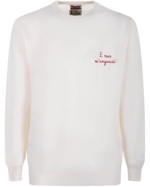 MC2 Saint Barth Embroidered Knitwear - White