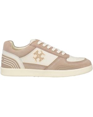 Tory Burch Two-Tone Spliced Low-Top Sneakers - Natural
