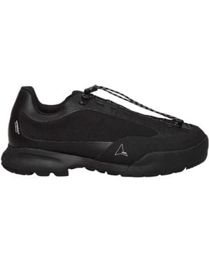 ROA Heel-Tab Sneakers - Black