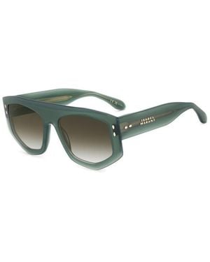Isabel Marant Geometric Frame Sunglasses - Green