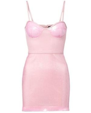 David Koma Sequined Minidress - Pink