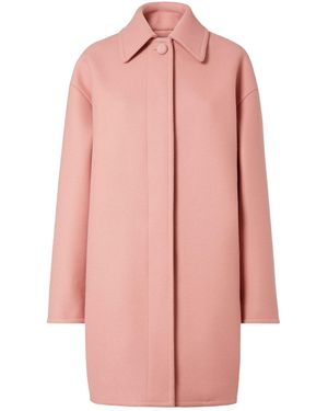 Fendi Single-Breasted Long Sleeved Midi Coat - Pink