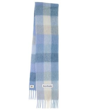 Acne Studios Alpaca Blend Scarf - Blue
