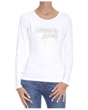 Armani Jeans Logo Detail T-Shirt - White