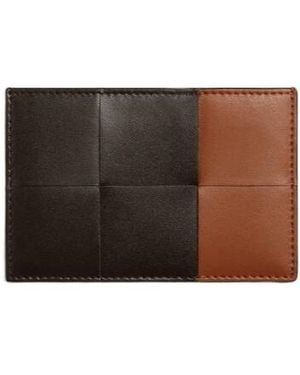 Bottega Veneta Cassette Credit Card Case - Brown