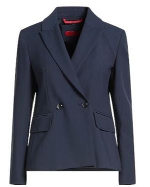MAX&Co. Double-Breasted Suit Jacket - Blue
