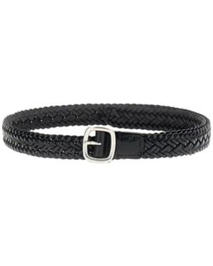 Hereu Braided Leather Belt - White