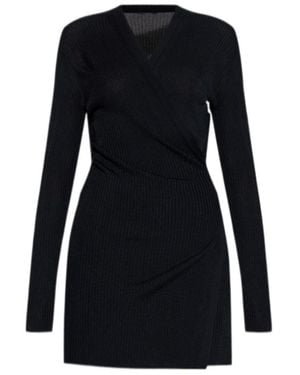 Balenciaga Wrap Tie Cardigan - Black