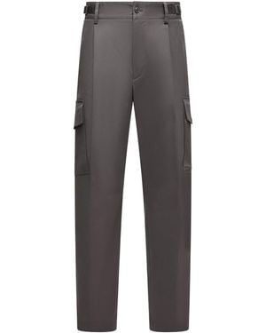 Moncler Cotton Gabardine Cargo Pants - Gray