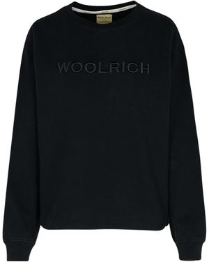 Woolrich Crewneck Long-Sleeved Sweatshirt - Black