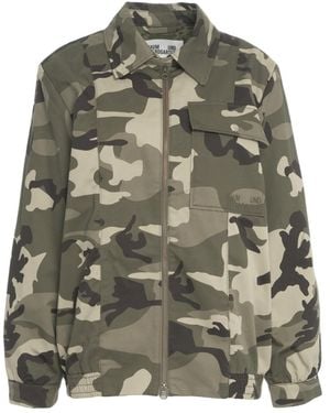 Baum und Pferdgarten Zippered Camouflage Casual Jacket - Green