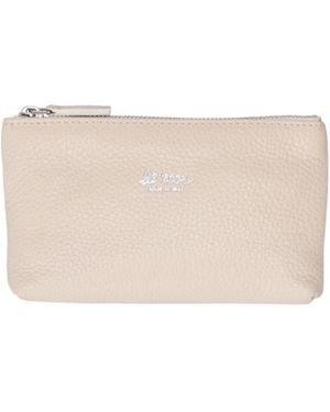 Lela Rose Zip-Top Clutch - Natural