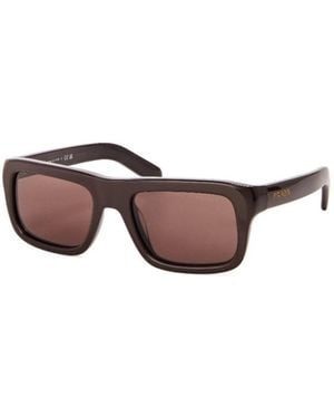 Prada Darkbrown Square Sunglasses - Multicolor