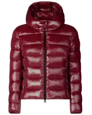 Save The Duck Logo Patch Padded Jacket - Red