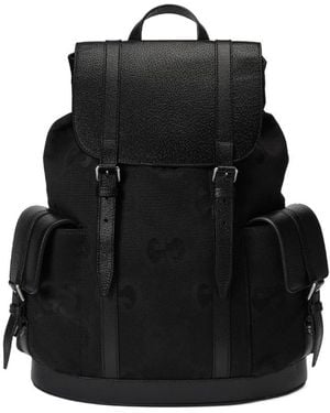 Gucci Jumbo Gg Backpack - Black